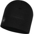 Buff Midweight Merino Wool Hat Solid Black