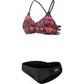 Beco Racerback Bustier Bikini Set Black/ Multi Coloured