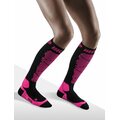 CEP Ski Merino Socks Women Black / Pink