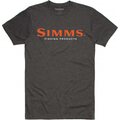 Simms Logo T-Shirt Mens Charcoal Heather