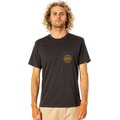 Rip Curl Re Entry Pocket Tee Mens Washed Black