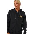 Rip Curl Tradition Zip Through Hood Mens Washed Black