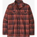 Patagonia Long-Sleeved Organic Cotton Midweight Fjord Flannel Shirt Mens Ice Caps: Burl Red