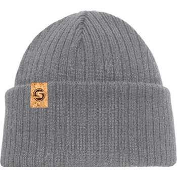 Superyellow Baltic Recycled Beanie, Light Grey