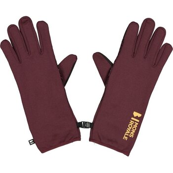 Mons Royale Amp Wool Fleece Gloves, Wine, XL