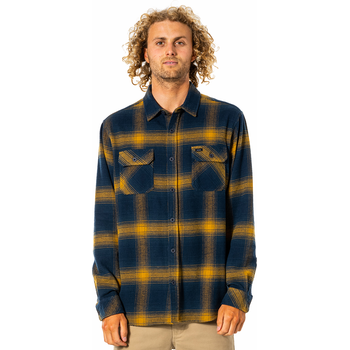 Rip Curl Count Long Sleeve Shirt, Gold, S