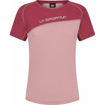 La Sportiva Catch T-Shirt Womens, Blush/Red Plum, L