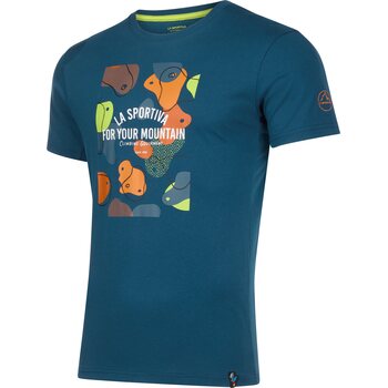 La Sportiva Volumes T-Shirt Mens, Storm Blue, M