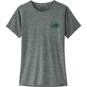 Patagonia Cap Cool Daily Graphic Shirt - Lands Womens, Lost and Found: Sleet Green X-Dye, XL