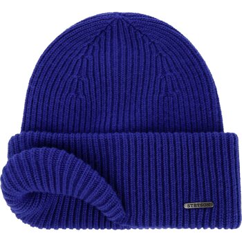 Stetson Classic Uni Wool Beanie Hat, Royal Blue, OSFA