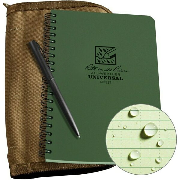 Green Notebook / Tan cover