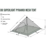 DD Hammocks DD SuperLight Pyramid Mesh Tent