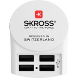 Skross Euro USB Charger (4xA)
