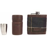 Barbour Tartan Hip Flask and Cups in Gift Box Set