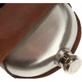 Barbour Round Hip Flask in Gift Box
