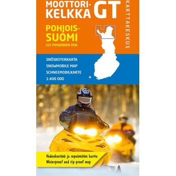 Moottorikelkka GT Pohjois-Suomi Pohjoisosa 1:400 000, 2016