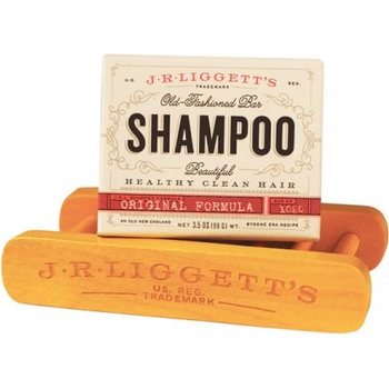 J.R. Liggett Wooden Shampoo Shelf w/ 2 Original Bars