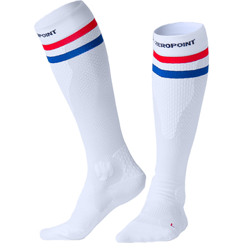 Zero Point Eero Ettala Medium Compression Socks, 2 Stripe White, W1 (pohje 28-34 cm, EUR 35-37)