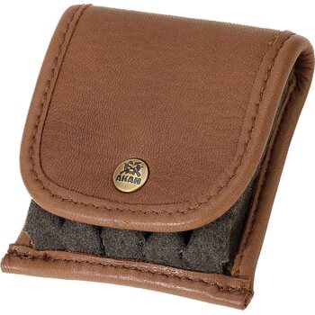 Cartridge Case Moose Leather / Loden 5 Rounds
