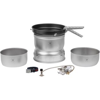 Trangia Duossal Stove 25-23 UL/D/GB, 2 Saucepans, Non-Stick Frying Pan, GB74 Gas Burner
