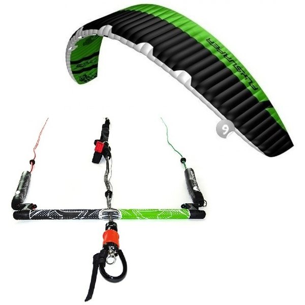 Flysurfer Sonic2 9.0 -"ready to fly" w/ Infinity 3.0 Airstyle Control Bar