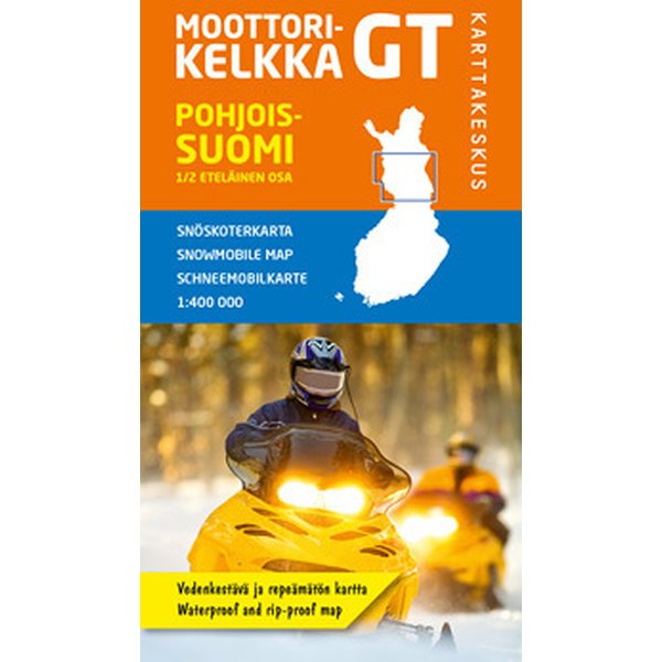 Moottorikelkka GT Pohjois-Suomi Eteläosa 1:400 000, 2016