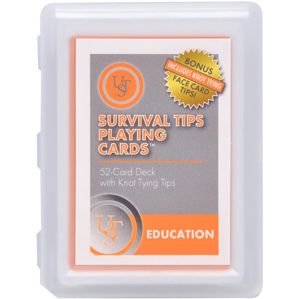 UST Survival Tips Playing Cards with Knot Tips