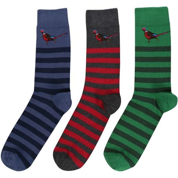 Barbour Pheasant Stripe Sock Gift Box