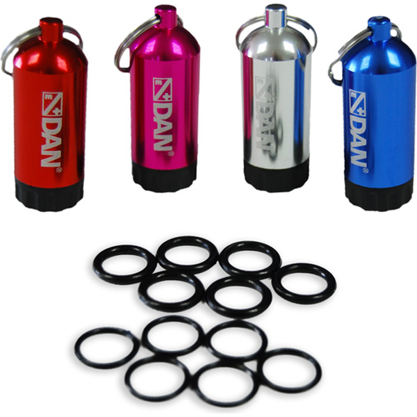 DAN Dive Cylinder Keyring with Spare O-rings and O-ring Removal Tool