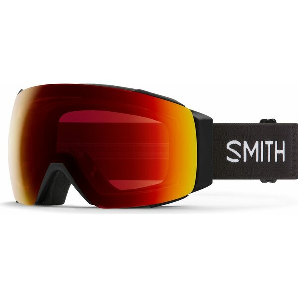 Smith I/O Mag, Black w/ ChromaPop Sun Red Mirror + Storm Yellow Flash